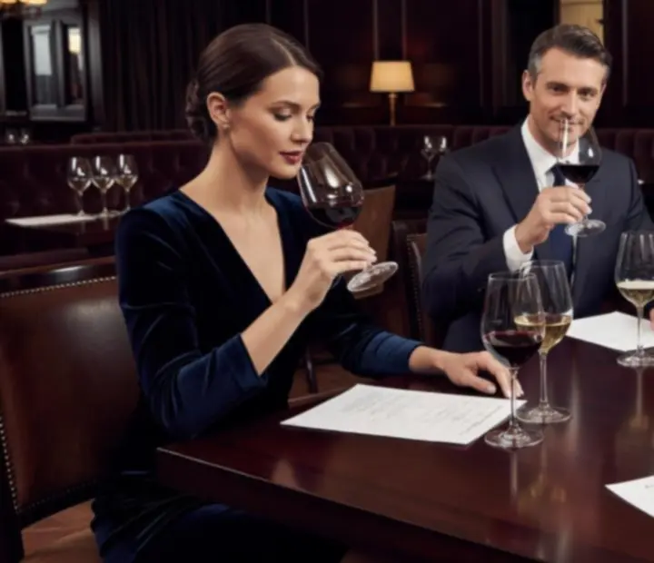 Meghitt borkóstoló esemény elegáns környezetben